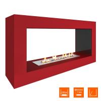 Биокамин SteelHeat WALL FRAME ONE 900 красный, стемалит Биокамин SteelHeat WALL FRAME ONE 900 красный, стемалит