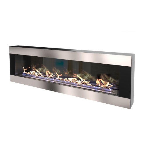 Биокамин "Русский огонь" Модерн 1500N настенный с декоративным стеклом (стемалитом)