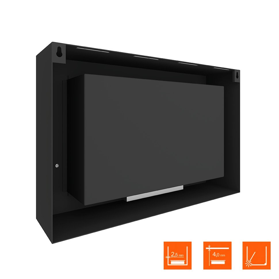 Биокамин SteelHeat WALL ONE 800 LITE черный по цене 24 255 руб.