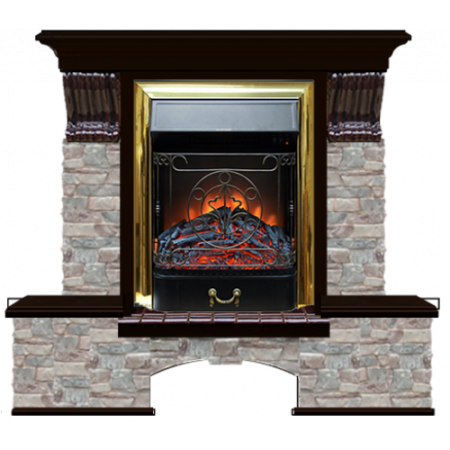 Бостон К Грот цветной (венге)+Majestic Brass