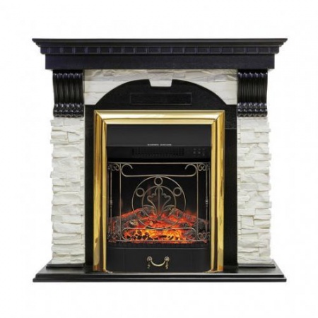 Dublin арочный сланец белый (венге)+Majestic FX Brass