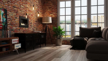 Биокамин "Русский огонь" Лофт 650V встраиваемый с защитным стеклом по цене 20 050 руб.