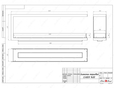 Биокамин торцевой SteelHeat Leader 1400 Биокамин торцевой SteelHeat Leader 1400 по цене 50 820 руб.