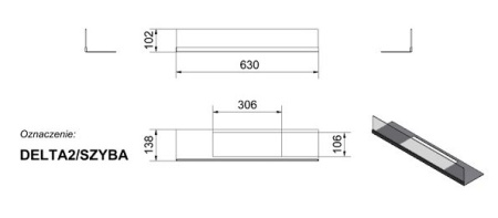 Стекло декоративное для биокамина DELTA 2 по цене &euro;114