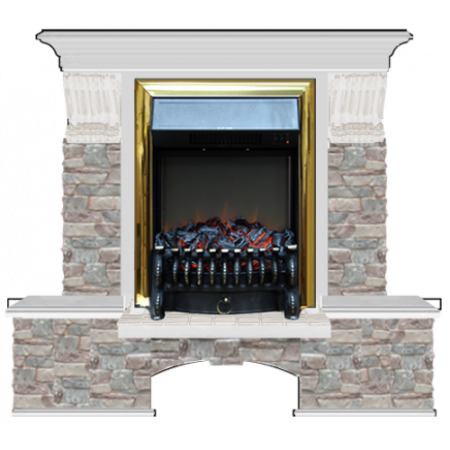 Бостон К Грот цветной (беленый дуб)+Fobos Brass Бостон К Грот цветной (беленый дуб)+Fobos Brass