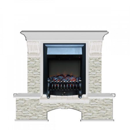 Бостон К Грот однотонный (беленый дуб)+Fobos Black Бостон К Грот однотонный (беленый дуб)+Fobos Black