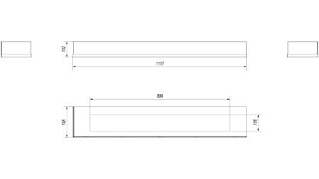 Стекло декоративное для биокамина DELTA/L/1200 по цене &euro;228